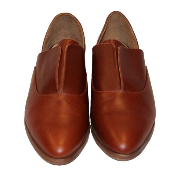 Nisolo Emma d’Orsay Slip On Oxford Flats Women's Brandy NIB $170 - Picture 5 of 7